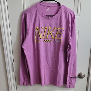 Nike Lavender Long Sleeve with Yellow Accents